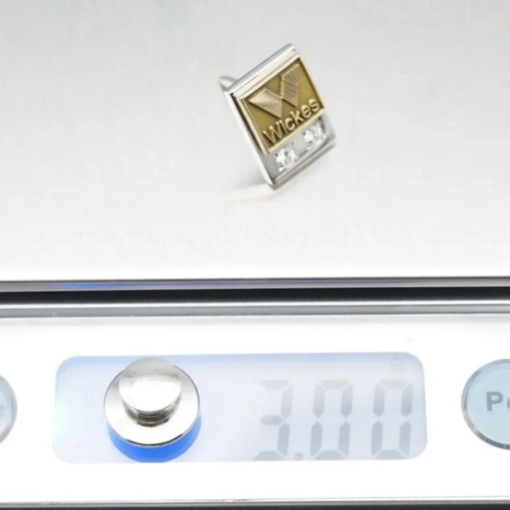 10k Gold + Diamond O.C. Tanner Wickes Pin 3 grams Vintage
